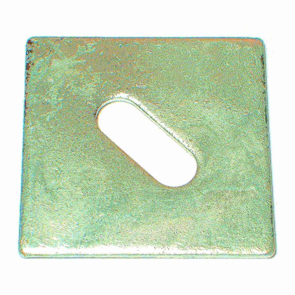 Midwest Fastener Square Washer, Fits Bolt Size 1/2 in Steel, Galvanized Finish, 25 PK 09857